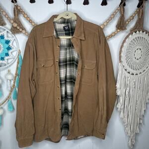 Vintage Junction West Flannel Lined Corduroy Button Jacket
